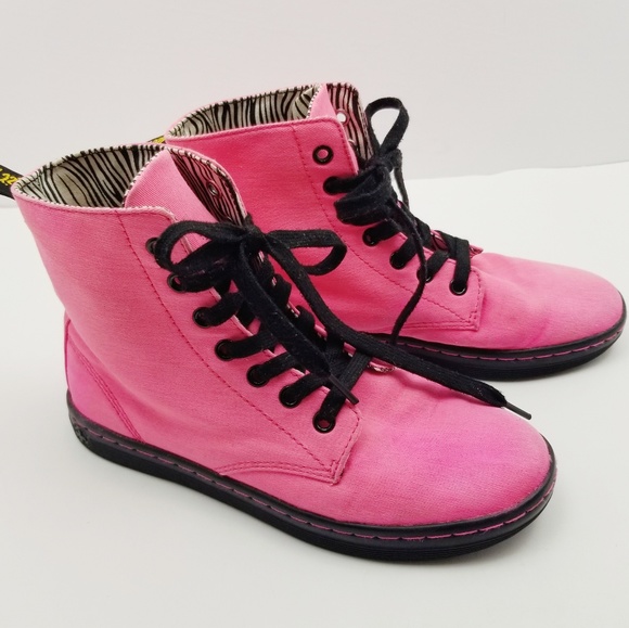 bright pink doc martens